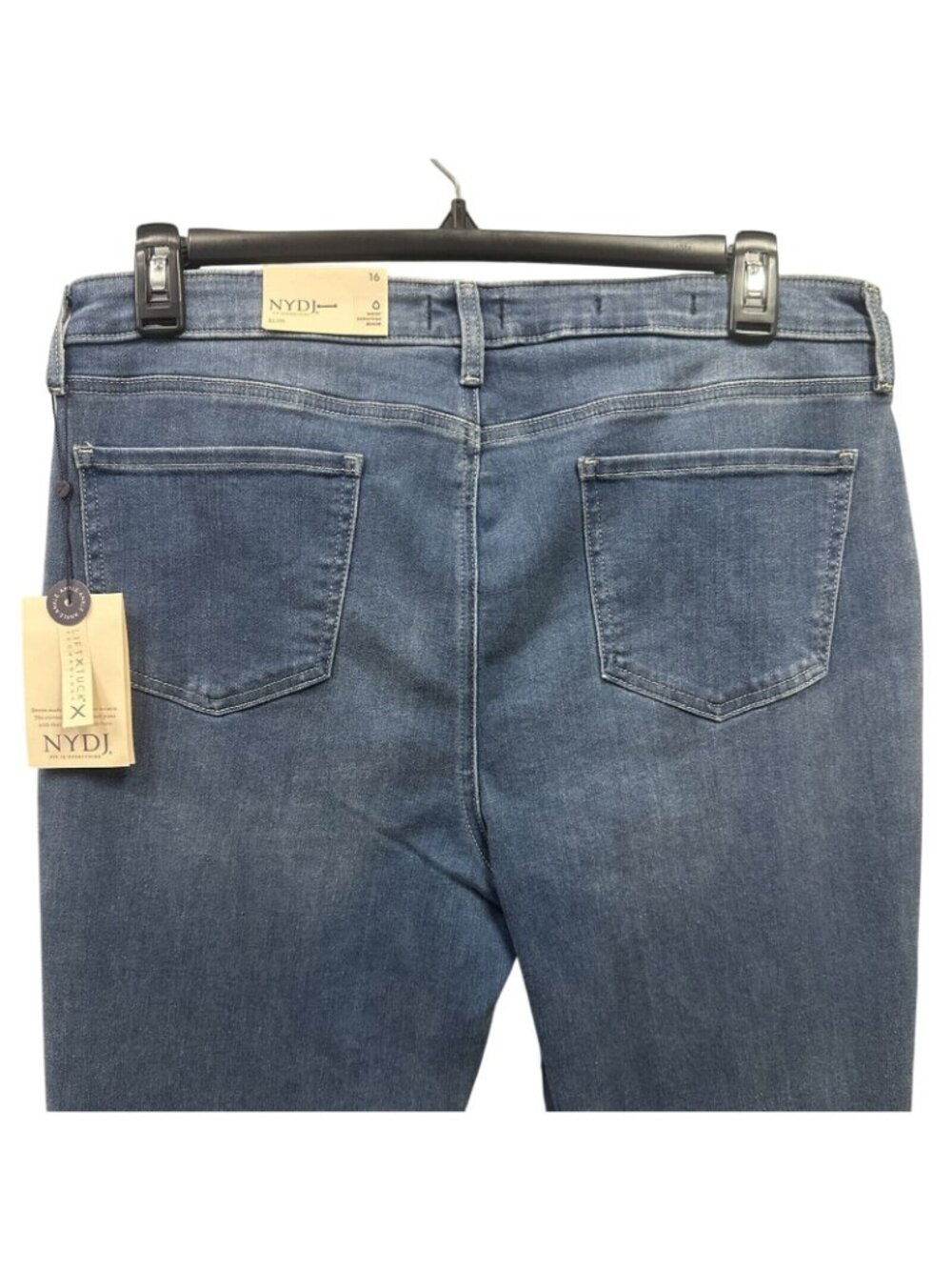 NYDJ Womens Mid Rise Sheri Slim Fit Ankle Stretch Denim Jeans Windham Size 16 - Picture 5 of 8